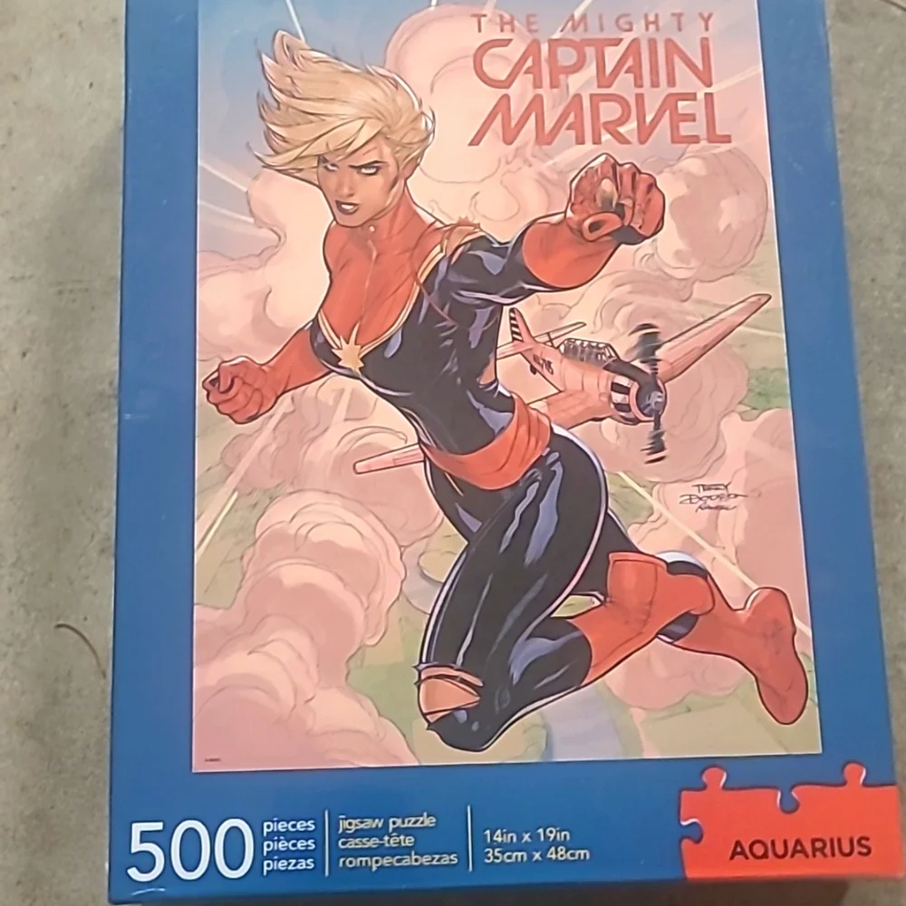 2 Puzzles 500 Pieces Each Avengers & Captain Marvel New In Sealed Boxes